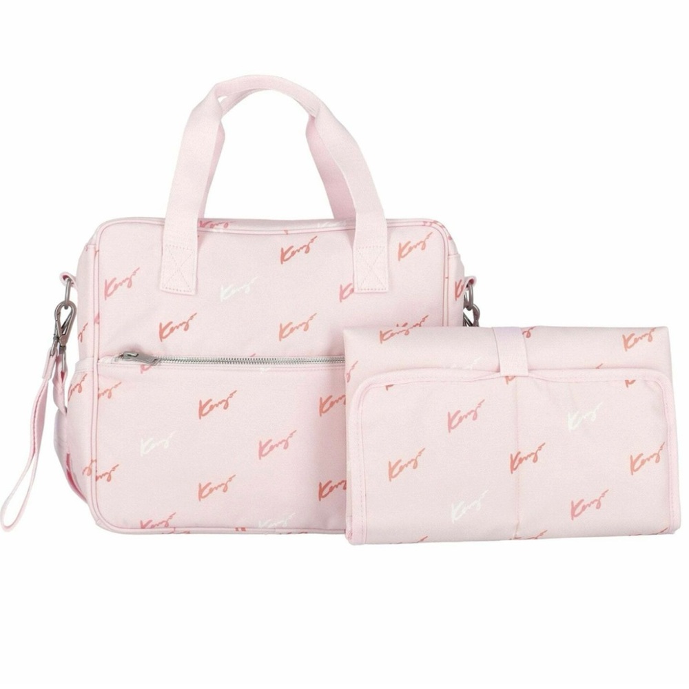 Kenzo Kids Pink Logo Baby Changing Bag